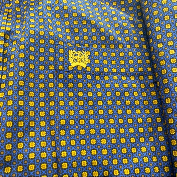 Cinch Geometric Square Print Western Cowboy Button Down Shirt Men’s Size Medium - Picture 5 of 5